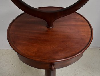  Barbière en Acajou massif de Cuba, époque Restauration - 1ère partie du XIXe 