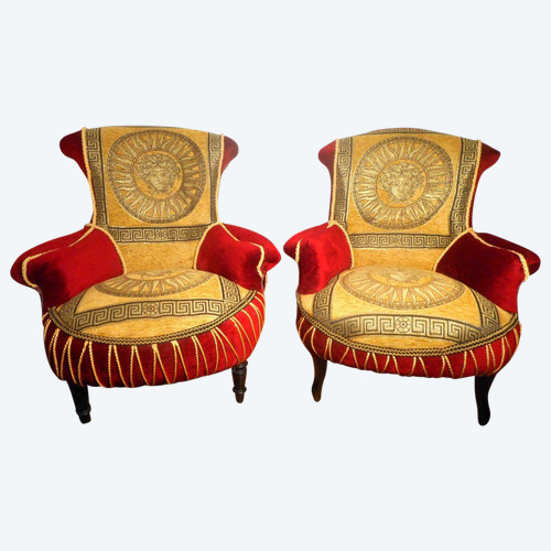 Pair Of Armchairs Napoleon III period