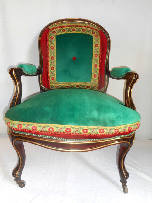 Ensemble De Salon 11 Pièces époque XIXe En Palissandre Et Bronze Doré