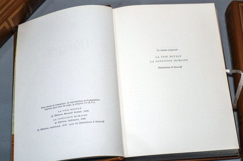 Oeuvres d'André MALRAUX, , 4 volumes Ed. Gallimard NRF 1970 