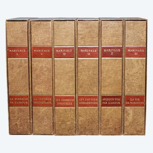 MARIVAUX, 6 volumes, illustrations by Paul Emile BECAT