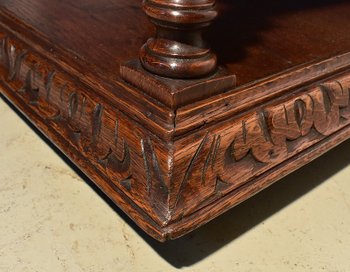  Petite Desserte en Chêne style Louis XIII - Époque 1900 
