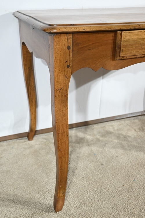 Table Bureau en Noyer et Merisier, style Louis XV – Début XIXe