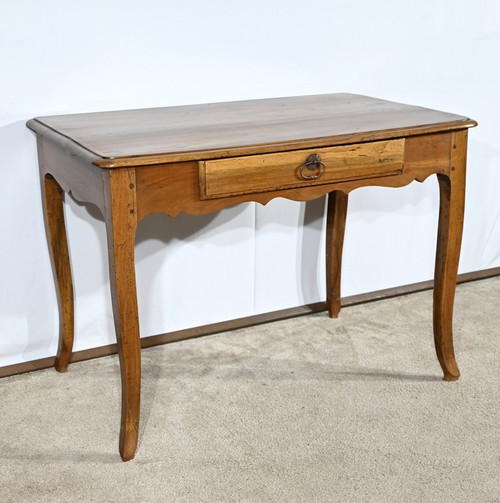 Table Bureau en Noyer et Merisier, style Louis XV – Début XIXe