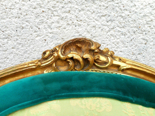 Suite Quatre Fauteuils En Bois Doré époque XIXe
