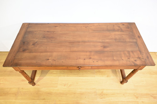 Table de Ferme de Propriété en Merisier, style Louis XIV – Début XIXe