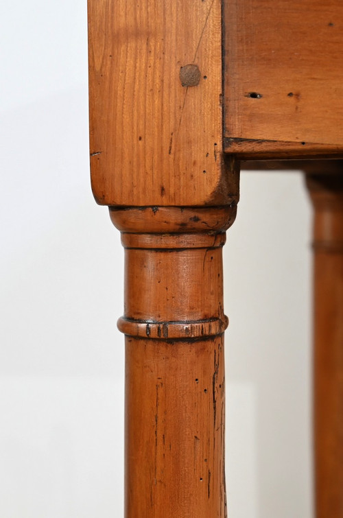 Table de Ferme de Propriété en Merisier, style Louis XIV – Début XIXe