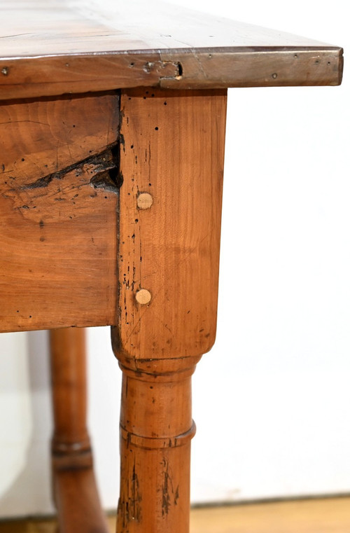 Table de Ferme de Propriété en Merisier, style Louis XIV – Début XIXe