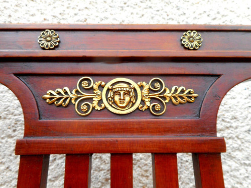Suite Of Six Empire Period Chairs In Mahogany And Gilded Bronze
