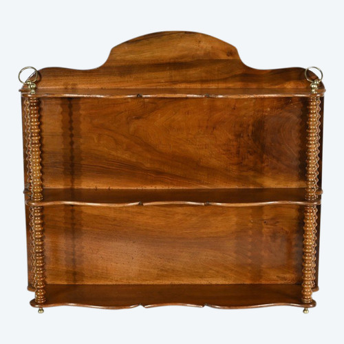 Walnut shelf, Louis Philippe period - Mid-19th century