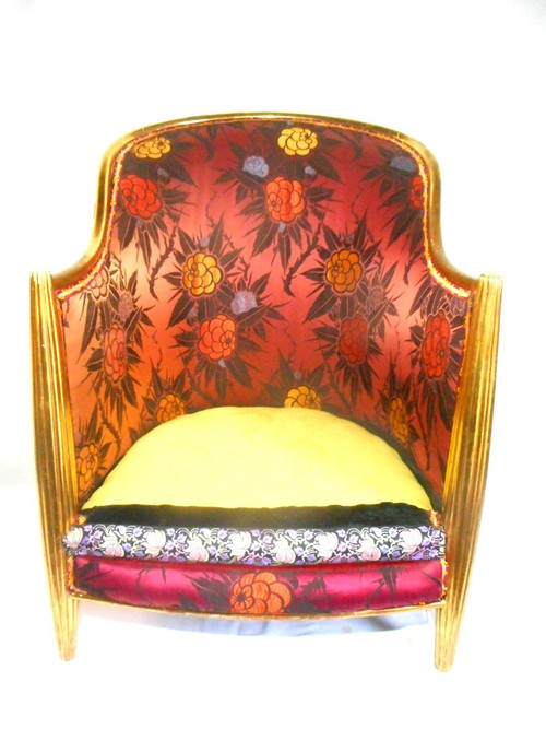 Pair Of Gilded Art Deco Armchairs By Paul Follot (1877-1942)