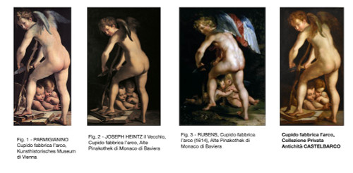 Cupid Carving His Bow, Francesco Mazzola, Known As Il Parmigianino (parme, 1503 - 1540) Follower Of 