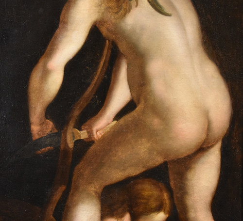 Cupid Carving His Bow, Francesco Mazzola, Known As Il Parmigianino (parme, 1503 - 1540) Follower Of 