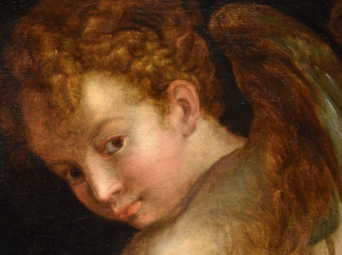 Cupid Carving His Bow, Francesco Mazzola, Known As Il Parmigianino (parme, 1503 - 1540) Follower Of 