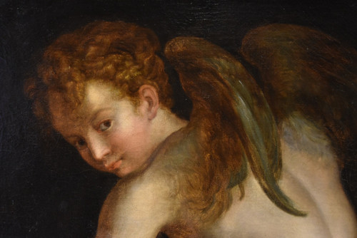 Cupid Carving His Bow, Francesco Mazzola, Known As Il Parmigianino (parme, 1503 - 1540) Follower Of 