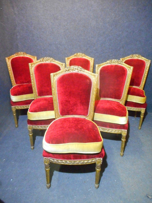 Ensemble De Salon En Bois Doré époque XIXe