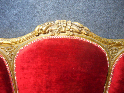 Ensemble De Salon En Bois Doré époque XIXe