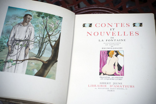 Curiosa - Jean de LA FONTAINE, CONTES ET NOUVELLES , 2 books. 1940