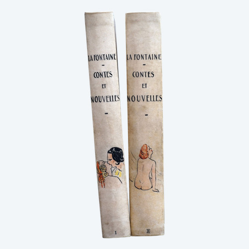 Curiosa - Jean de LA FONTAINE, CONTES ET NOUVELLES , 2 books. 1940
