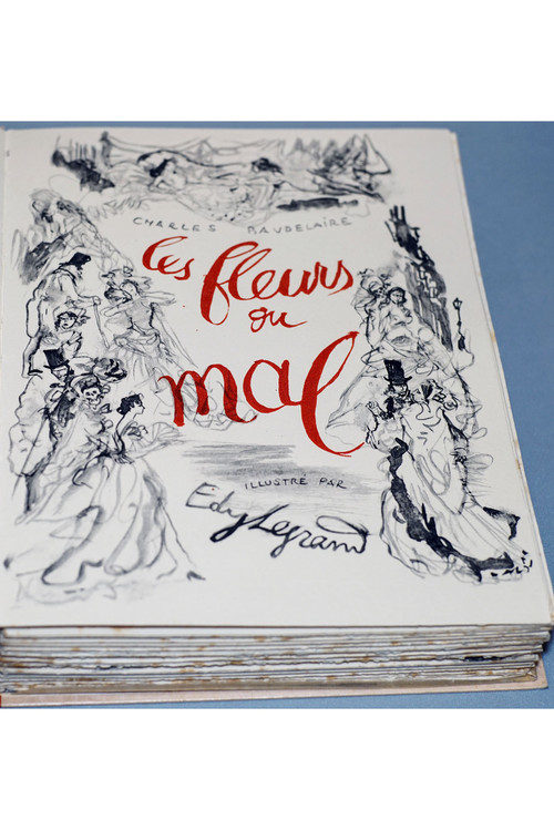 Curiosa - Ch. BAUDELAIRE, LES FLEURS DU MAL , illustré par Édy LEGRAND. 1950