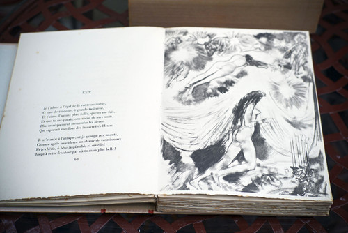 Curiosa - Ch. BAUDELAIRE, LES FLEURS DU MAL , illustré par Édy LEGRAND. 1950