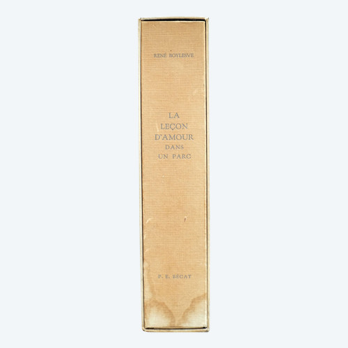 Curiosa - René BOYLESVE, "LA LECON D'AMOUR DANS UN PARC" - 1951