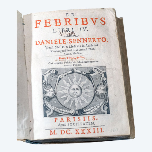 De FEBRIBUS Libri IV. Auctore DANIELE SENNERTO - Daniel Sennert - Ausgabe 1633