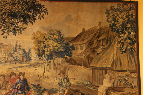 Brussels Tapestry After Teniers Circa 1700