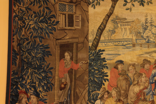 Brussels Tapestry After Teniers Circa 1700
