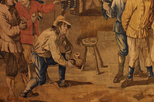 Brussels Tapestry After Teniers Circa 1700