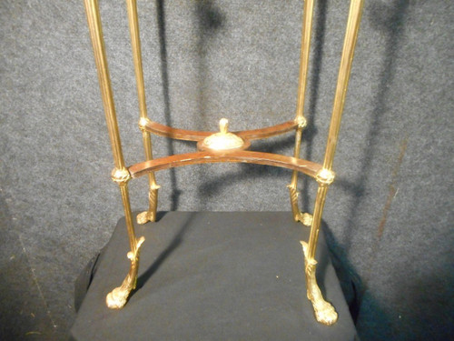 Pedestal Table By Henry Dasson In Gilt Bronze And Marquetry Dated 1888
