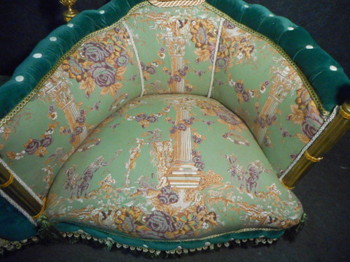 Confidente indiscreto Capitonné periodo Napoleone III