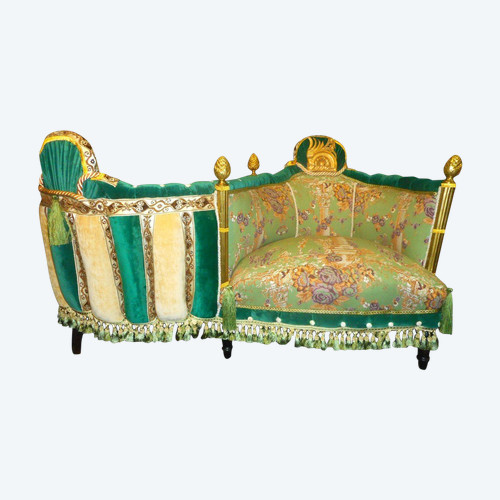 Confidente indiscreto Capitonné periodo Napoleone III