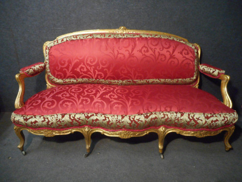 Ensemble De Salon En Bois Doré époque XIXe