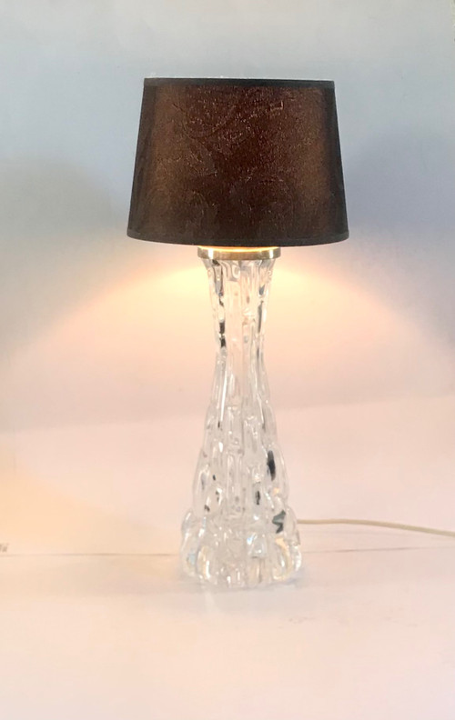 Il designer di lampade di cristallo Carl Fagerland per Orrefors Svezia