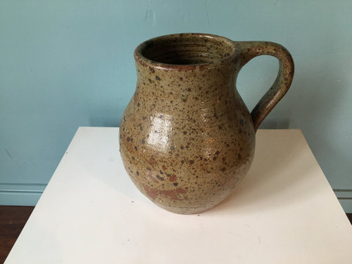 Grande brocca in gres pirite firmata Baudard, anni '60
