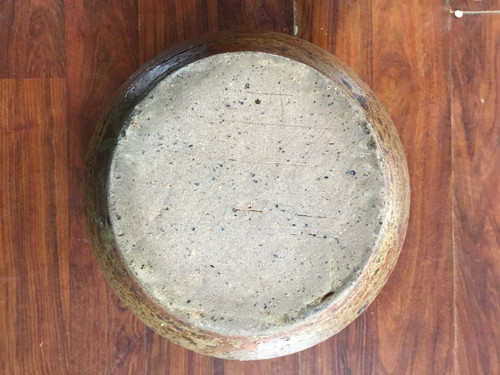Grande brocca in gres pirite firmata Baudard, anni '60