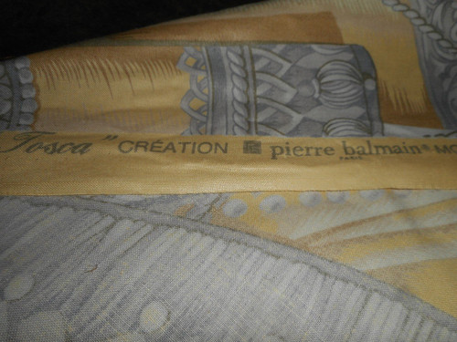 Napoleon III period sofa, Pierre Balmain fabric