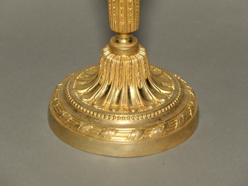Pair of Louis XVI ormolu candlesticks