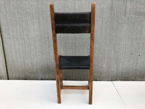 Suite de 4 chaises en paille, circa 1960