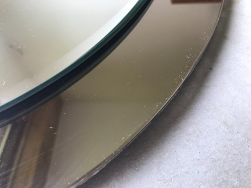 Galvorame Metalvetro mirror, Italy, Circa 1970.