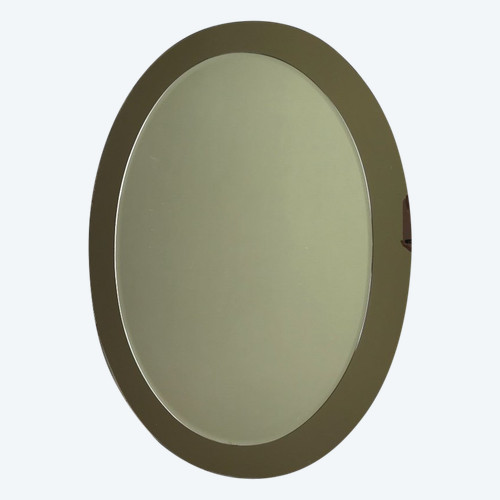 Galvorame Metalvetro mirror, Italy, Circa 1970.
