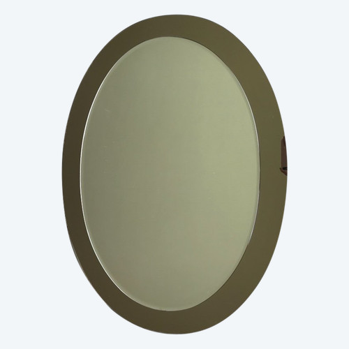 Galvorame Metalvetro mirror, Italy, Circa 1970.