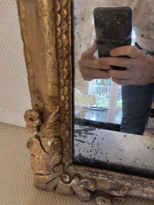 Mirror - Gilded wood - Louis XIV - XVIII E S.