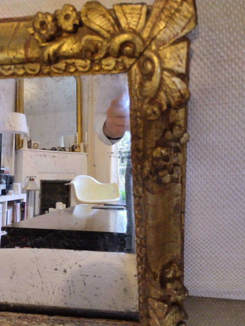 Mirror - Gilded wood - Louis XIV - XVIII E S.