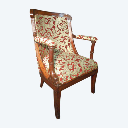 Mahogany Office Armchair Stamped Jacob Desmalter