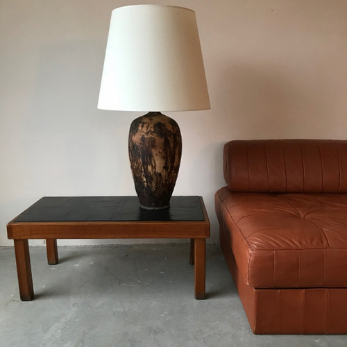 Große Terrakotta-Lampe, 19. Jahrhundert.