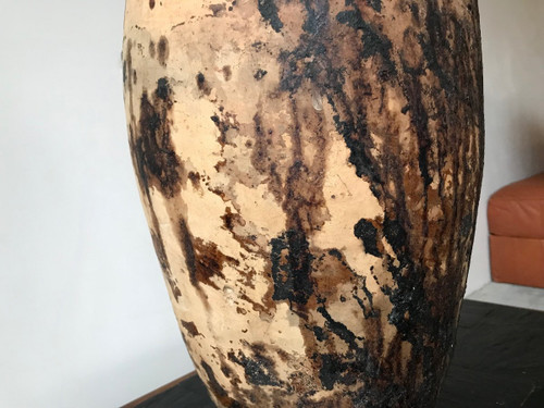 Große Terrakotta-Lampe, 19. Jahrhundert.