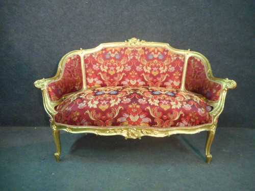 Ensemble De Salon En Bois Doré époque Napoléon III
