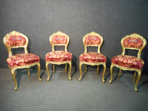 Ensemble De Salon En Bois Doré époque Napoléon III